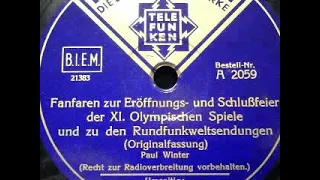 FANFAREN ZUR ERÖFFNUNGS- UND SCHLUSSFEIER DER OLYMPIADE 1936