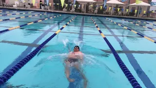 Backstroke swimming