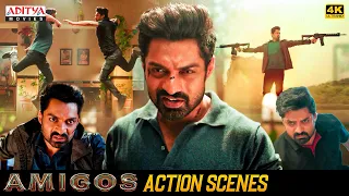 Amigos Hindi Dubbed Movie Action Scenes | Nandamuri Kalyan Ram | Ashika | Aditya Movies