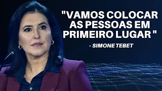 Simone Tebet fala sobre seu plano de governo