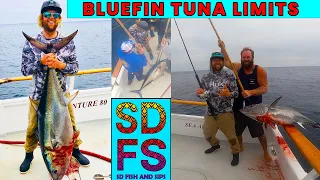 Bluefin Tuna Fishing Personal Best Limits | Sea Adventure 80 | H&M Landing | San Diego Sportfishing