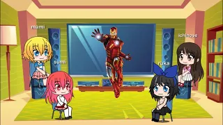 Kazuya as Ironman 1/2 rent-a-girlfriend react