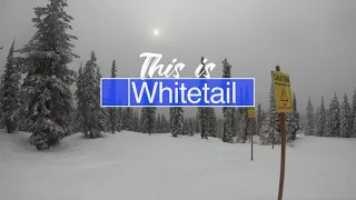 This is Whitetail POV at Big White Ski Resort (4k)