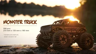 "Monster Truck" - WoodTrick 3D Wooden mechanical model kit