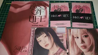 Unboxing KISS OF LIFE - 1ST SINGLE ALBUM [MIDAS TOUCH] Photobook, Jewel cases and Poca Albums!