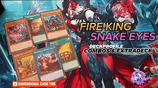 SNAKE EYES FIRE KING DECK PROFILE 2024 + 3 COMBOS / OPCIONES EXTRA DECK 🔥