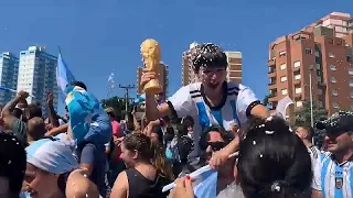 Celebrations in Buenos Aires after Argentina's World Cup victory in Qatar