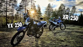 Лесной прохват на ЗИД ZID YX 250 GY-C5C & Motoland XR 250 enduro 2020