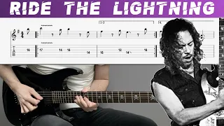 METALLICA - RIDE THE LIGHTNING (Guitar cover with TAB | Lesson)