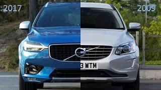 2009 vs 2017 Volvo XC60 crash test comparisons