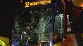 FAX bus driver suffers medical emergency, colliding into power pole