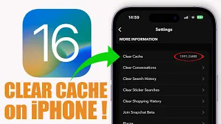 How To Clear iPhone CACHE - iOS 16 !