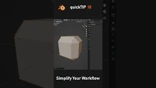 Quicktip 11| How to simplify Blender Workflow with Quick Favorites?