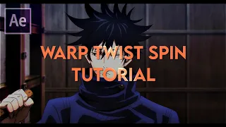 warp twist spin | after effects tutorial