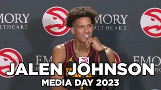 Jalen Johnson Press Conference | Atlanta Hawks Media Day 2023