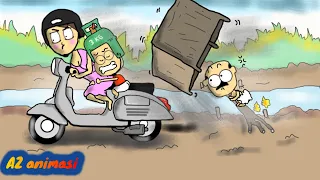 Kartun Lucu Crazy Racer Girl - Funny Cartoon Racing