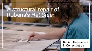 A structural repair of Rubens's Het Steen | Behind the scenes in Conservation | National Gallery