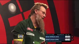 Simon Whitlock 150 finish to win the match