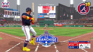 MLB The Show 23 Atlanta Braves vs Philadelphia Phillies Franchise Mode #18 Gameplay PS5 60fps HD