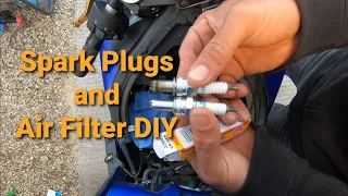 Yamaha R6 Sparks Plugs and Air Filter DIY