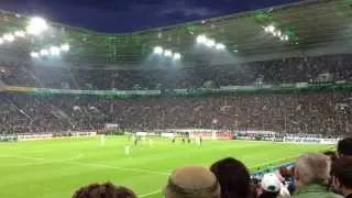 Atmosphere & Goal for Filip Daems : Borussia Mönchengladbach vs Augsburg