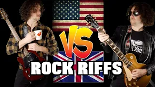 USA vs UK ROCK Battle Of The Riffs (FREE PDF Tabs & BT)