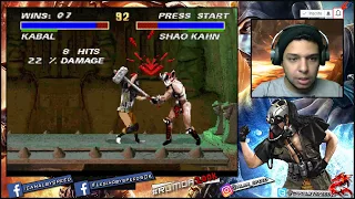 O personagem mais Rápido do Mortal Kombat KABAL Dicas e combos jogando contra a maquina UMK3 E MKT