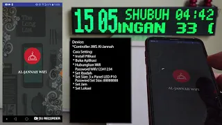 Setting Controller JWS Al Jannah
