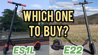 DON'T BUY UNTIL YOU WATCH THIS - Segway Ninebot ES1L & E22 Head to Head Comparison