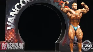 Iain Valliere Posing (4th in Open) | 2019 Vancouver Pro