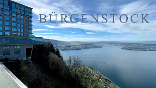 Bürgenstock Lucerne walk ⛰ 4K HDR walking tour 2024 🇨🇭 Switzerland
