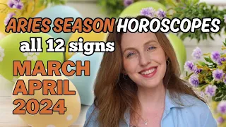 ARIES SEASON 2024 Horoscopes (March/April) 🐰 All 12 Zodiac Signs / Eclipse Season BEGINS!