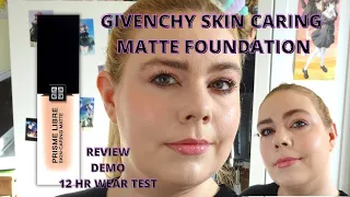 What a rollercoaster! NEW GIVENCHY SKIN CARING MATTE FOUNDATION | Review, demo & 12 hour wear test