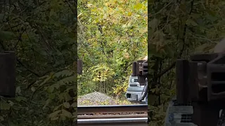 CSX #8 Coupling Up To A Loaded EB Coal Train. Thurmond WV