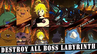 EASILY AND QUICKLY KILL ALL BOSS LABYRINTH S6 | Seven Deadly Sins Grand Cross 7DS