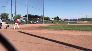 Kid gets ejected from baseball game for trucking the catcher!