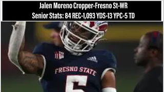 Jalen Moreno-Cropper Senior Season Stats-Fresno St WR-2022-2023 CFB Season
