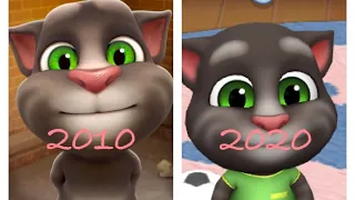 Evolution Of Talking Tom Cat 2010-2020