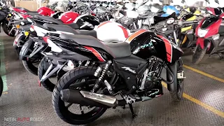 TVS Apache RTR160 ABS 2019 | On Road Price | Black and White Colour Review!!