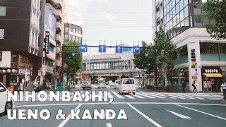 4K Japan Drive - Tokyo's Nihonbashi to Ueno & Kanda