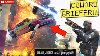 How to PUNISH Cowardly CARGO GRIEFERS. In GTA Online (Pt: 2)
