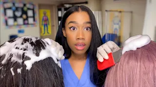 ASMR School Nurse Lice Check Role-play The Whole School Is Infested! 🪲🔦 Lice Check Removal ASMR