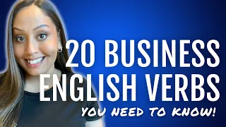 20 Professional English Verbs You Need to Know!