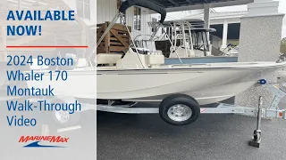 Available Now! 2024 Boston Whaler 170 Montauk Boat For Sale at MarineMax Charleston, SC