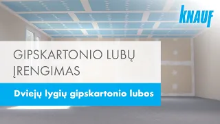 Gipskartonio lubų įrengimas | dviejų lygių gipskartonio lubos