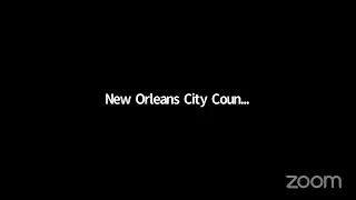 New Orleans City Council - Regular Meeting - October 1, 2020