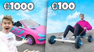 €100 vs €1000 Kart *RACEN*