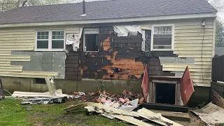 Home in Mass. town catches fire after being struck by lightning