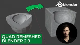 Quad Remesher в Blender 2.9 | Авто ретопология | Уроки на русском для начинающих