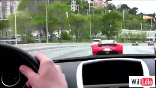 Chasing Ferrari Enzo in highway Amazing SOUND
